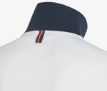 SUN68 POLO STRIPES ON FRONT PLACKET - bianco