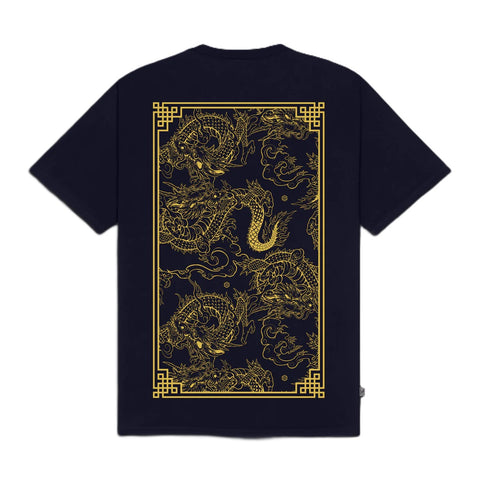 DOLLY NOIRE T-SHIRT  CHINESE DRAGON Navy